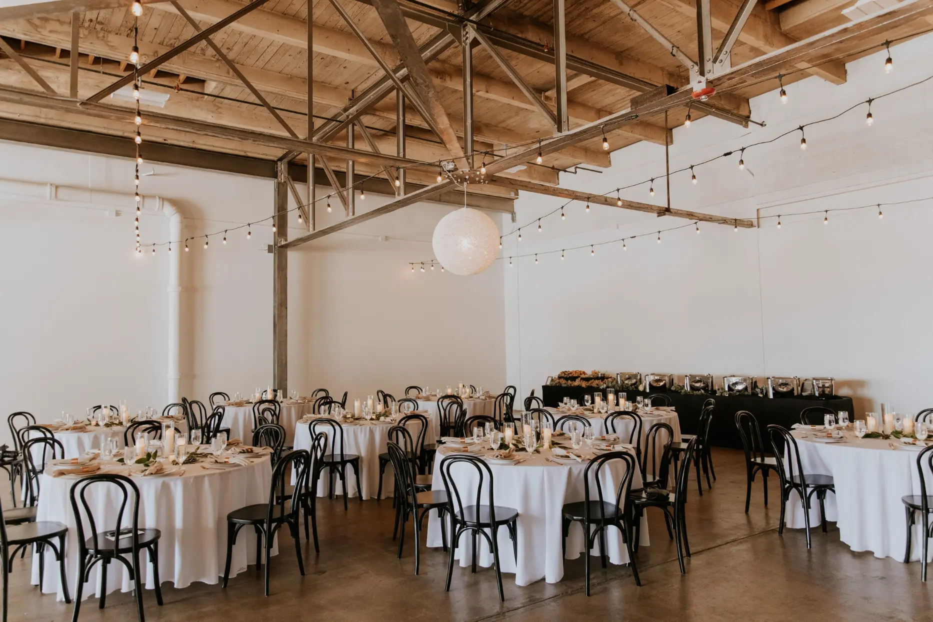 modern wedding aesthetic at clay | baby shower venues in Colorado Springs